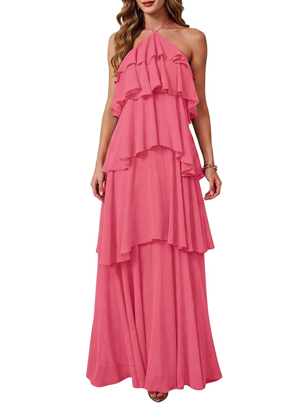 SOLY HUX Women's Wedding Guest Maxi Dress
