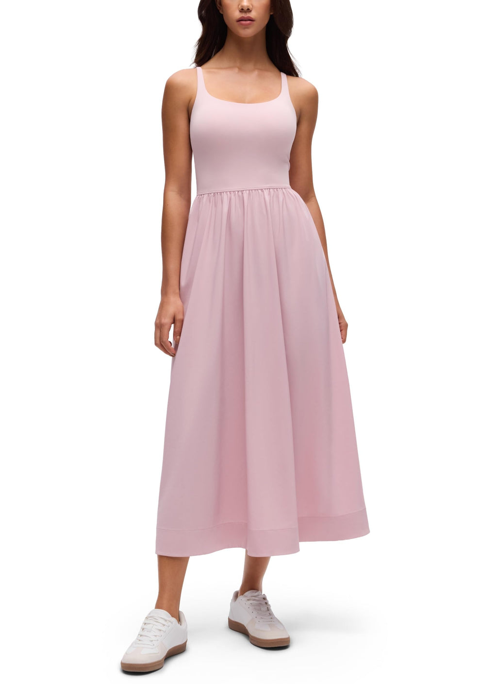 CRZ YOGA Square Neck Maxi Casual Dress