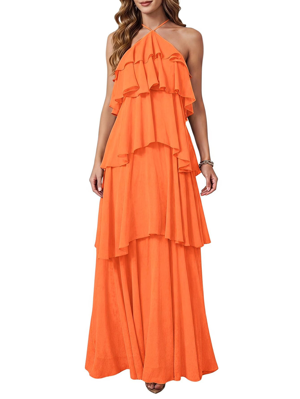SOLY HUX Women's Wedding Guest Maxi Dress