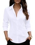 Zeagoo Women's Wrinkle Free Button Down Shirts Long Sleeve Business Tops