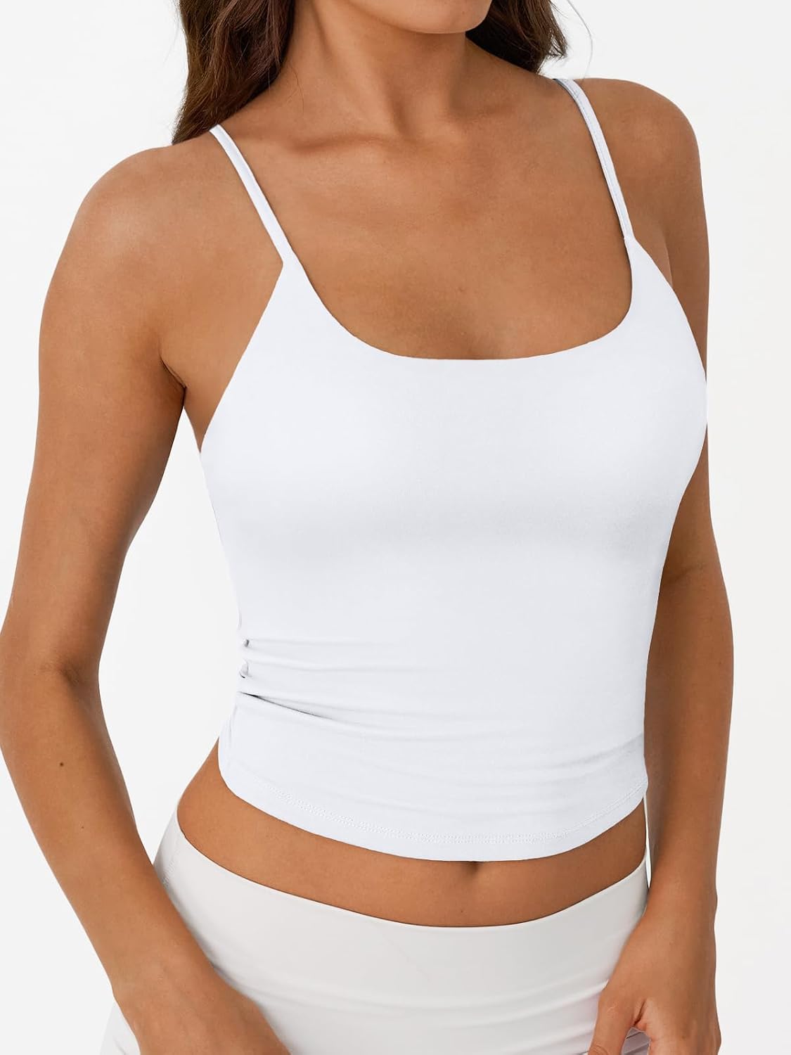 Trendy Queen Womens Double Lined Adjustable Spaghetti Strap Tank Tops