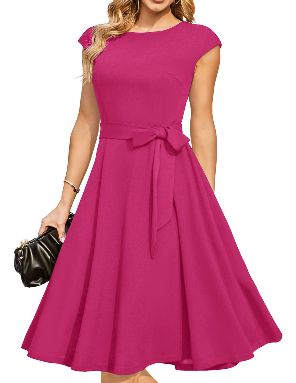 DRESSTELLS Women's Cocktail Dresses, Formal Wedding Guest Church Dress