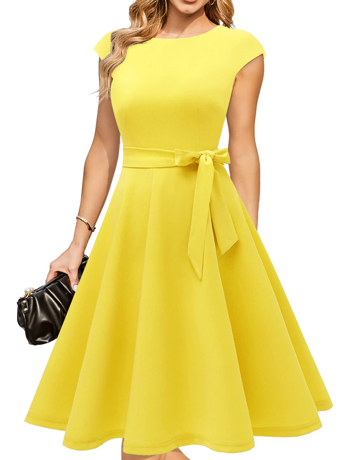 DRESSTELLS Women's Cocktail Dresses, Formal Wedding Guest Church Dress