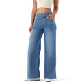 Women's High Rise Wide Leg Jeans Comfort