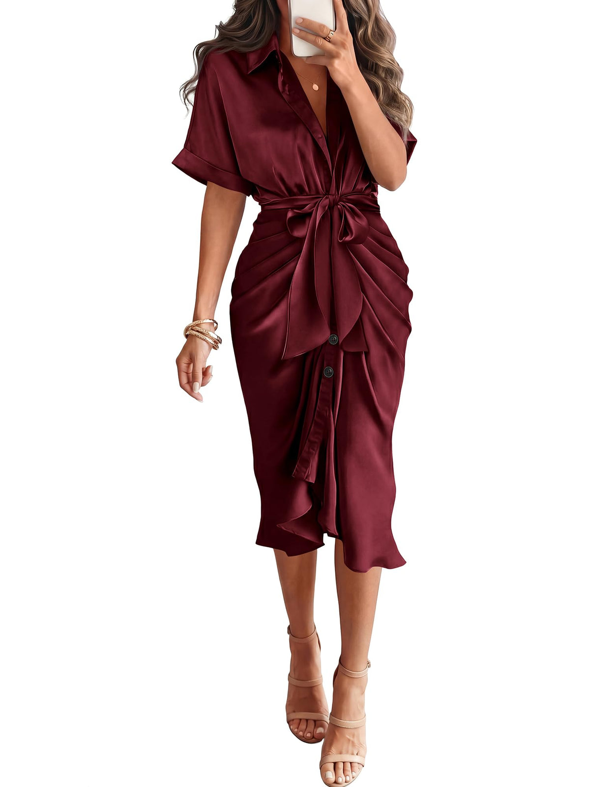 BTFBM Maxi Dresses for Women Business Casual Outfits