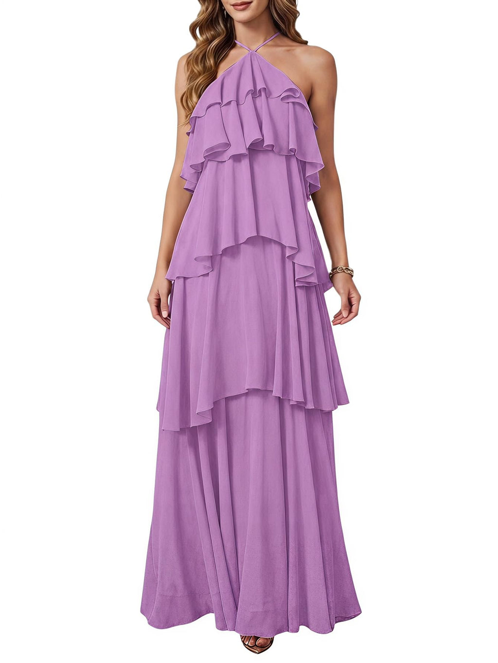 SOLY HUX Women's Wedding Guest Maxi Dress