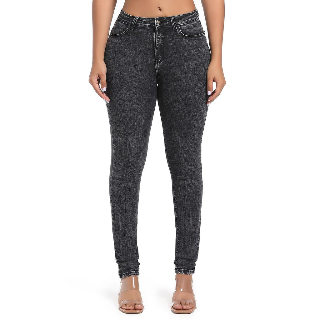 FISCLOSIN Women Colombian High Waisted Butt Lift Skinny Stretch Jeans