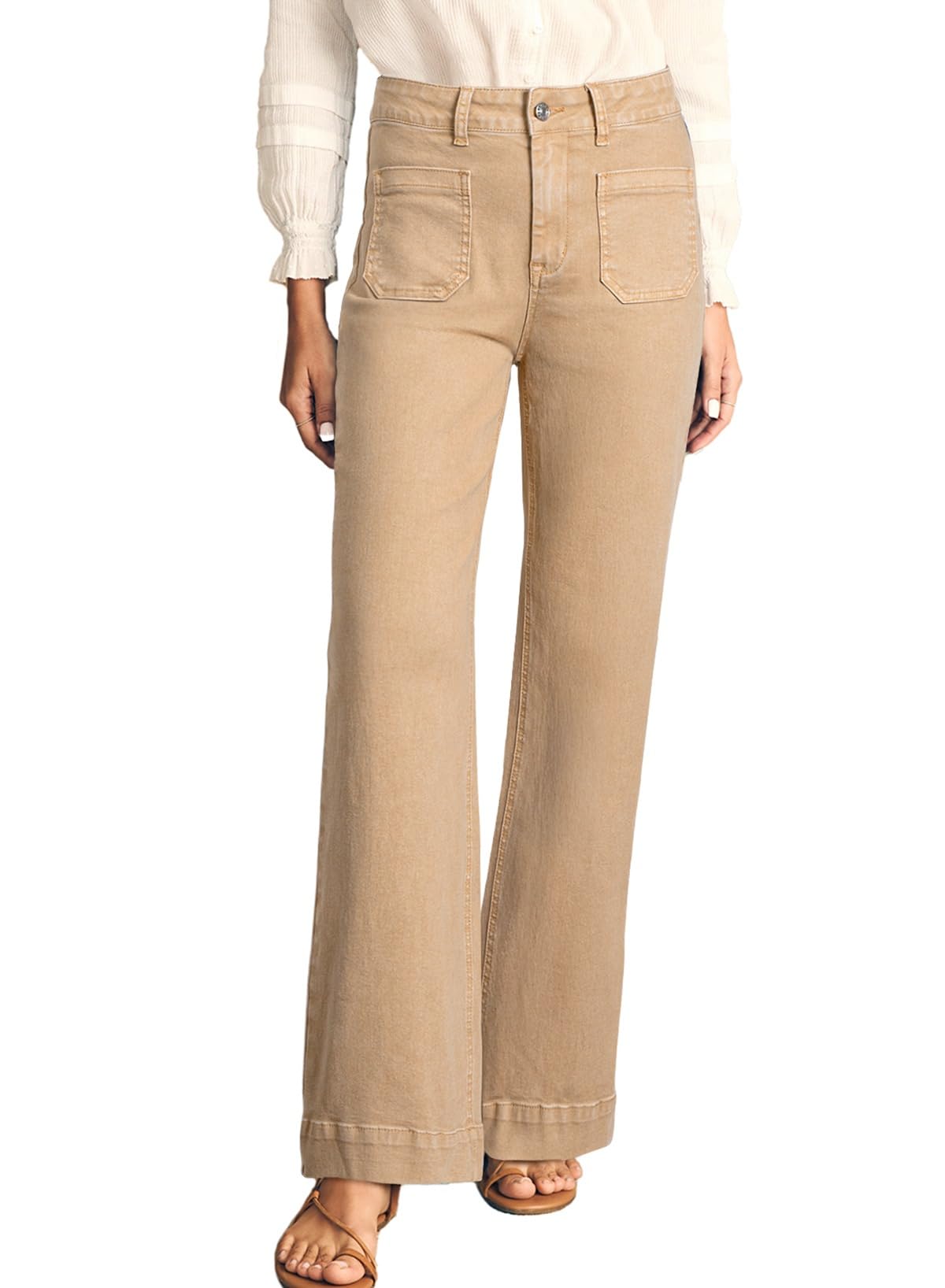 Astylish Women's Wide Leg Jeans High Waisted Denim Pants