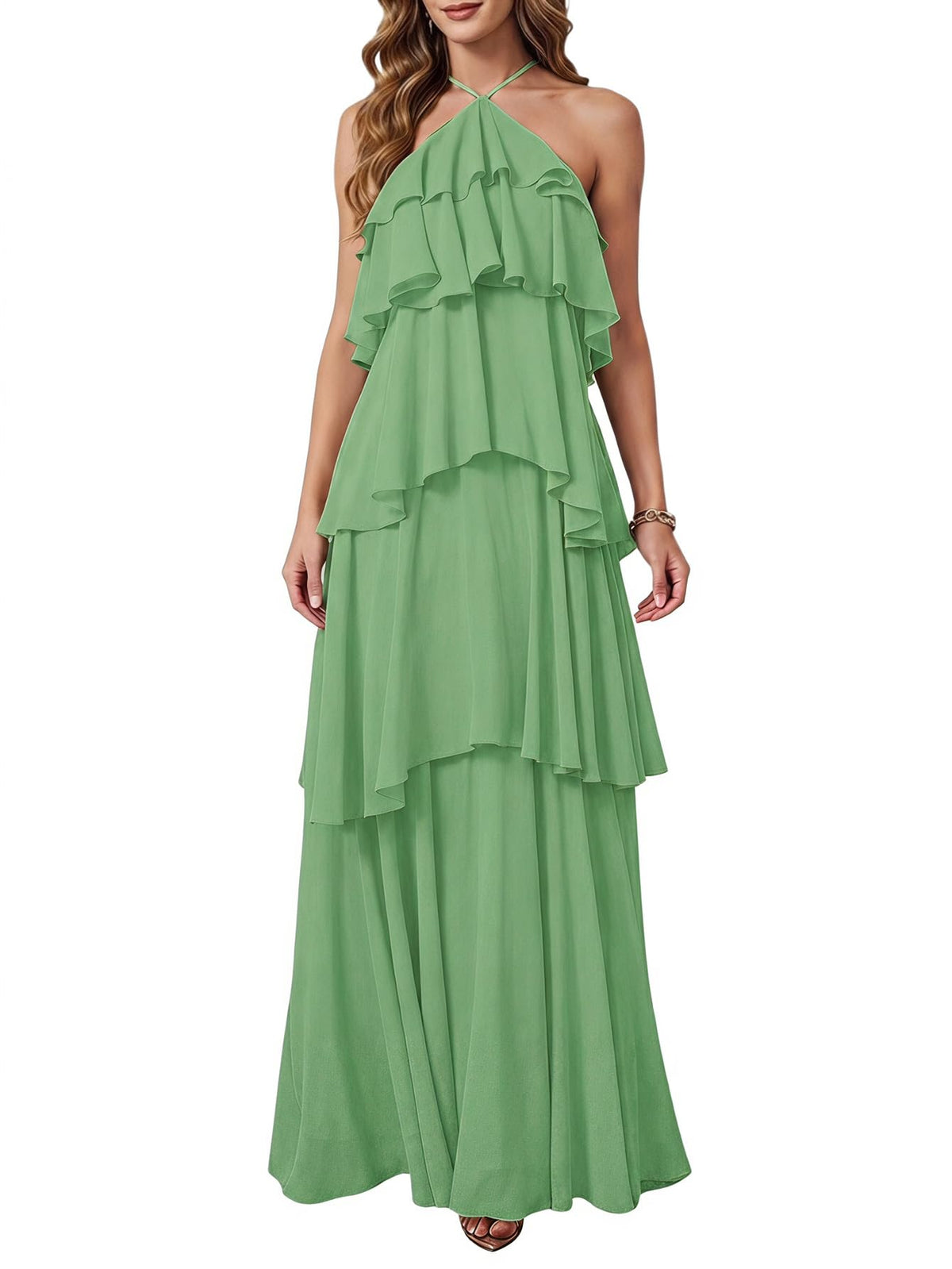 SOLY HUX Women's Wedding Guest Maxi Dress