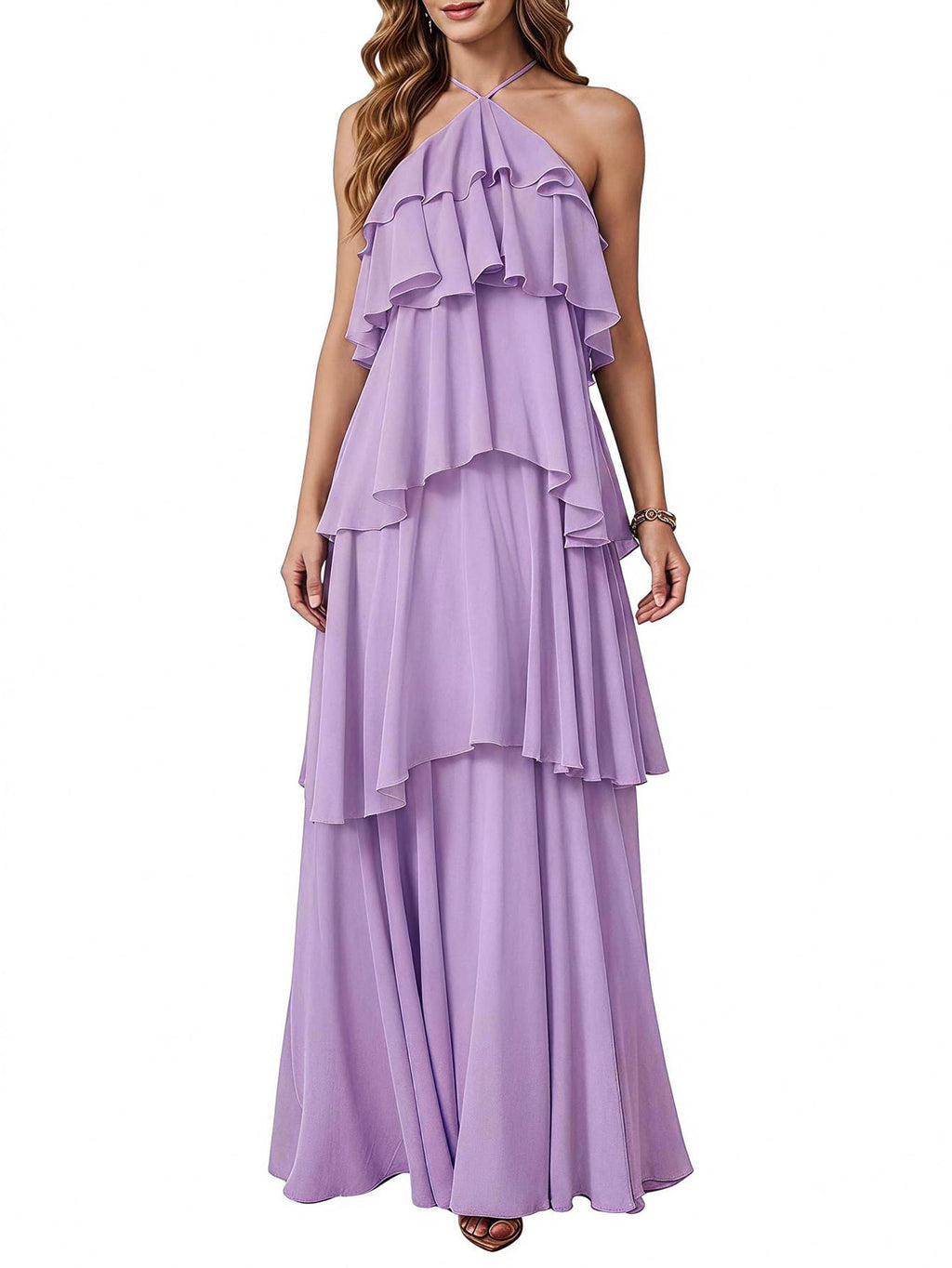 SOLY HUX Women's Wedding Guest Maxi Dress