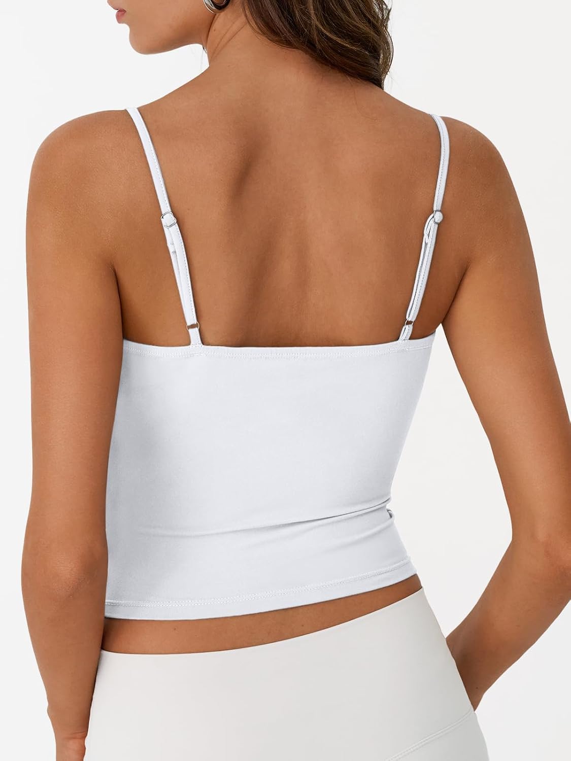 Trendy Queen Womens Double Lined Adjustable Spaghetti Strap Tank Tops