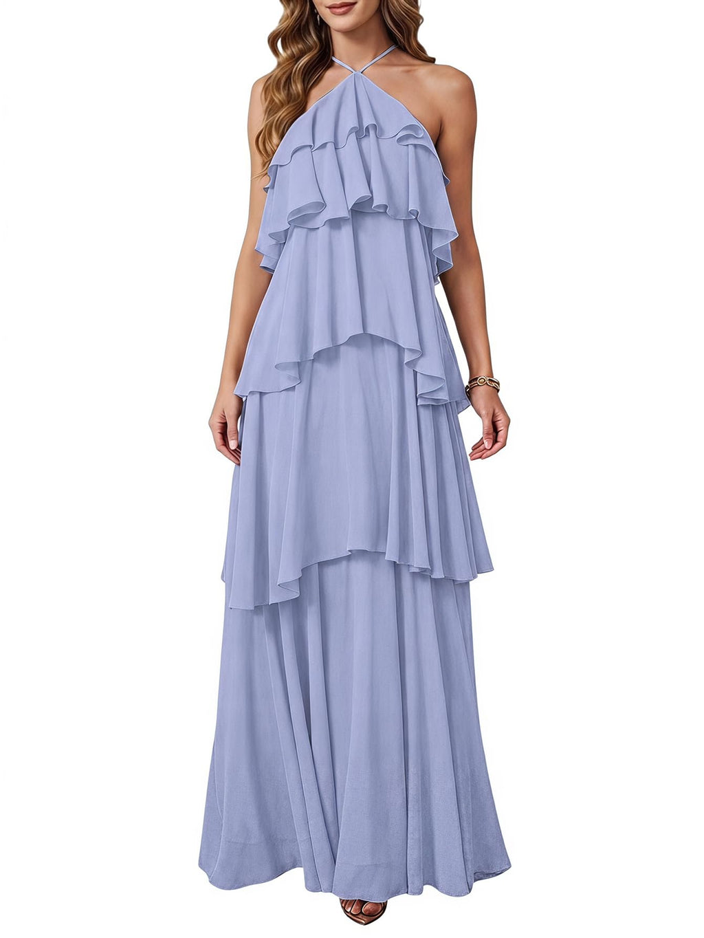 SOLY HUX Women's Wedding Guest Maxi Dress