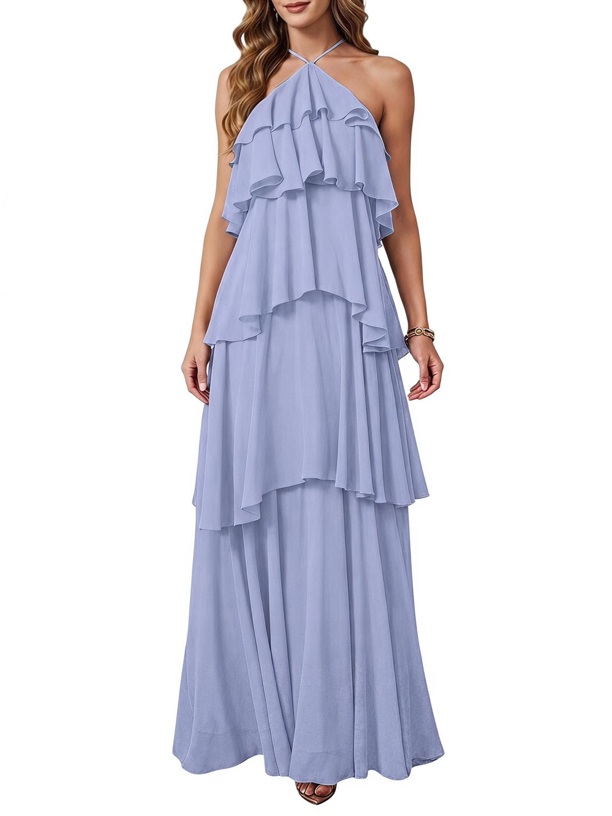 SOLY HUX Women's Wedding Guest Maxi Dress