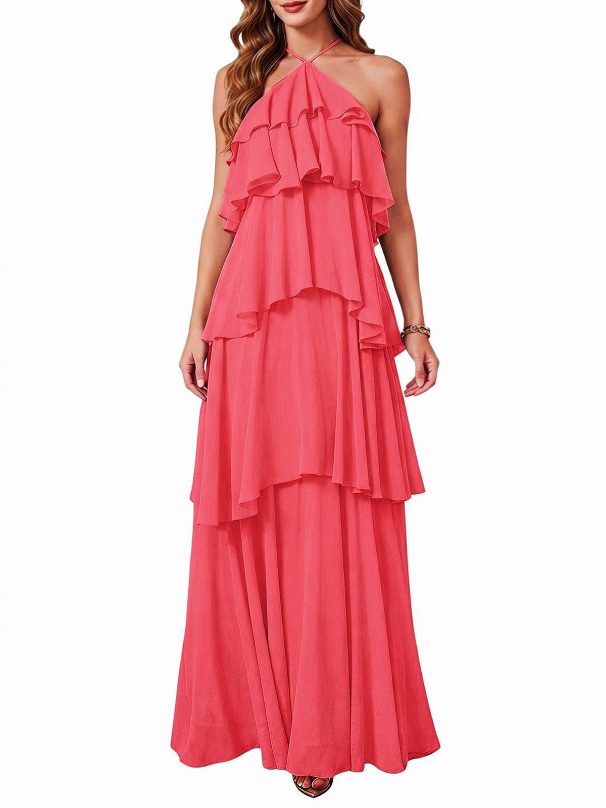 SOLY HUX Women's Wedding Guest Maxi Dress