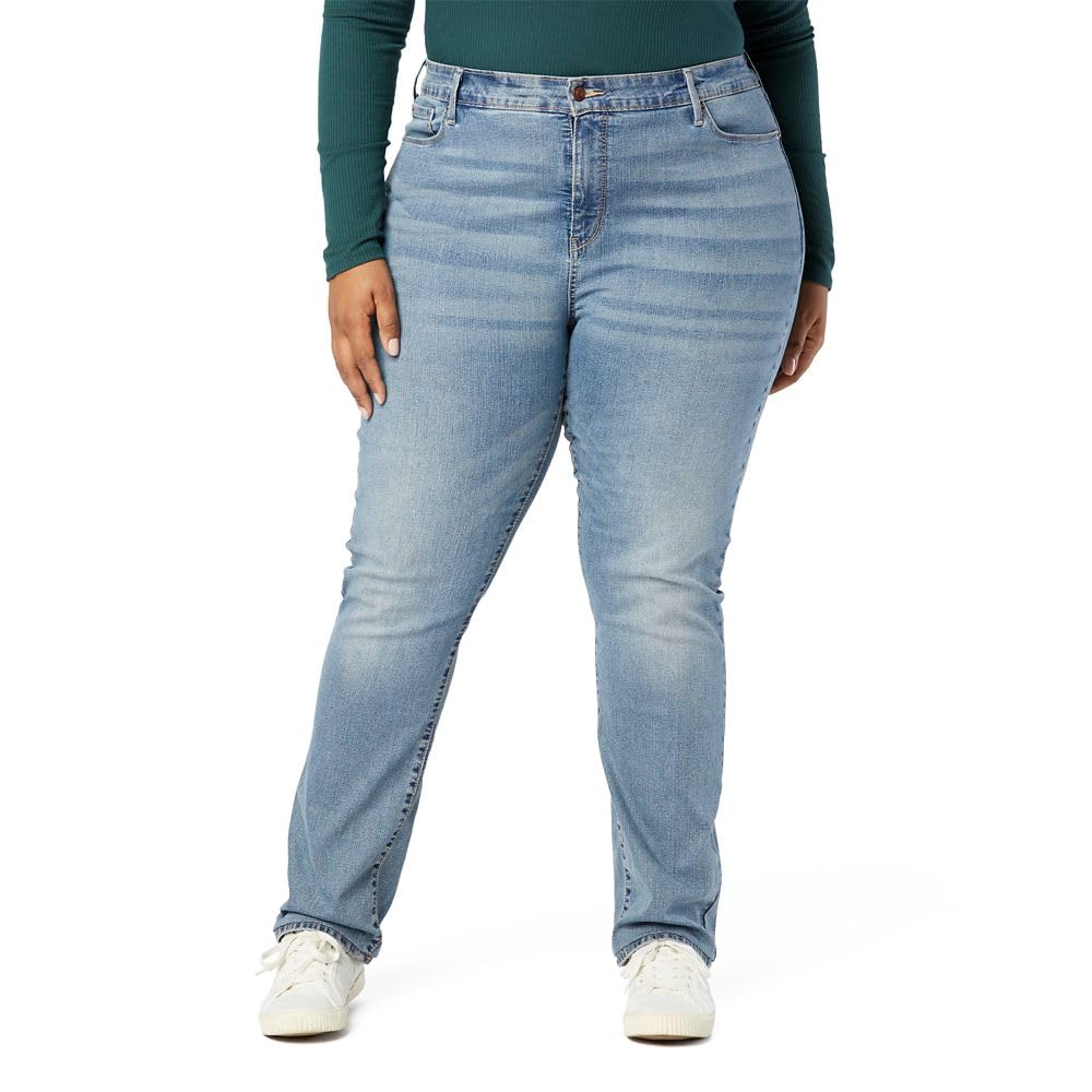 Levi Strauss Signature Gold Women's Totally Shaping Mid Rise Straight Jeans