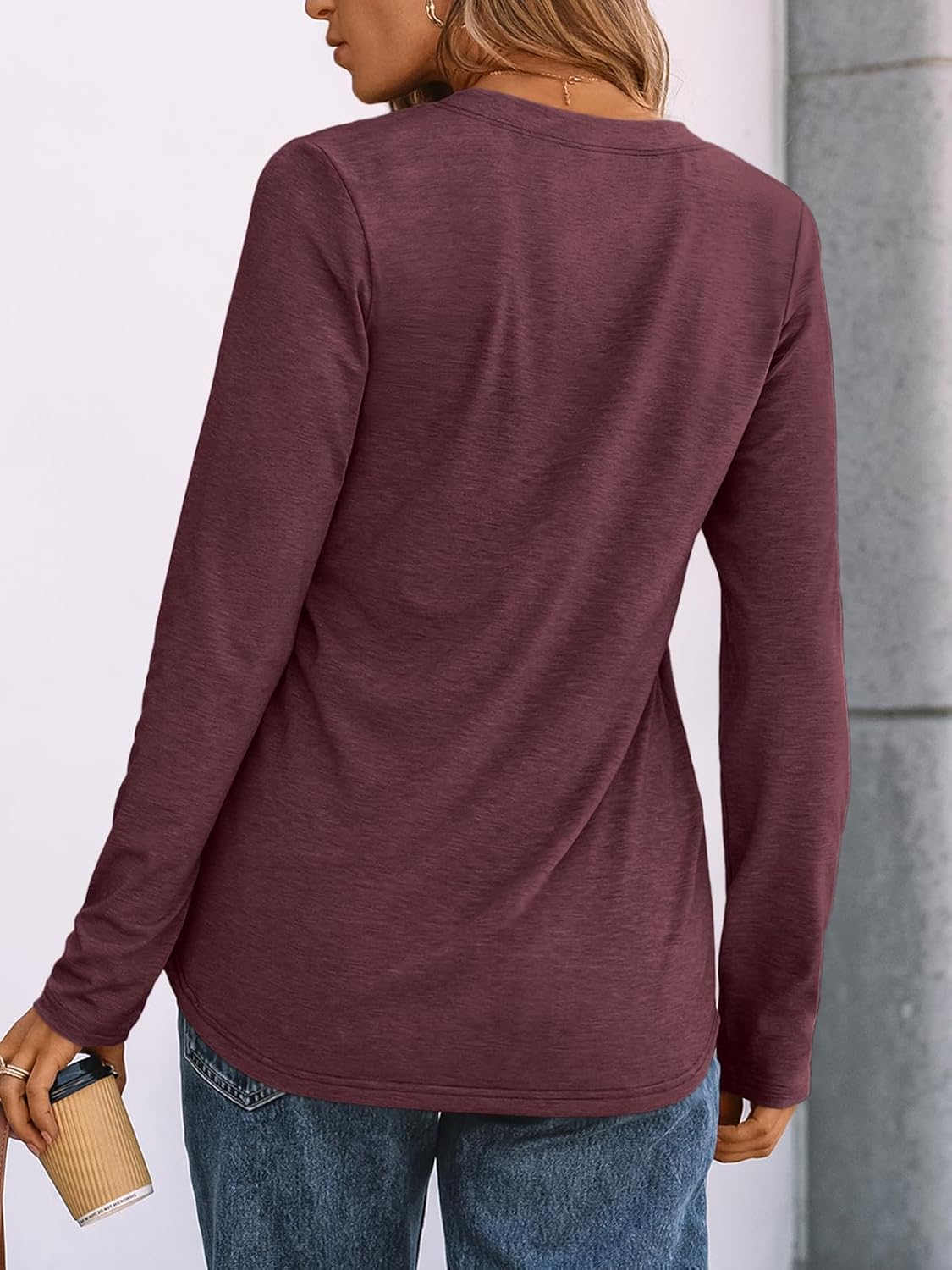 AUTOMET Women's Long Sleeve Shirts 2026 Fall Outfits Dressy Casual Tops