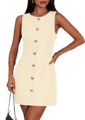 PRETTYGARDEN Women Business Casual Cocktail Work Short Dress