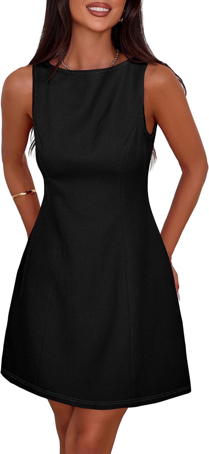 PRETTYGARDEN Women's Formal Short Dresses A Line Mini Dress