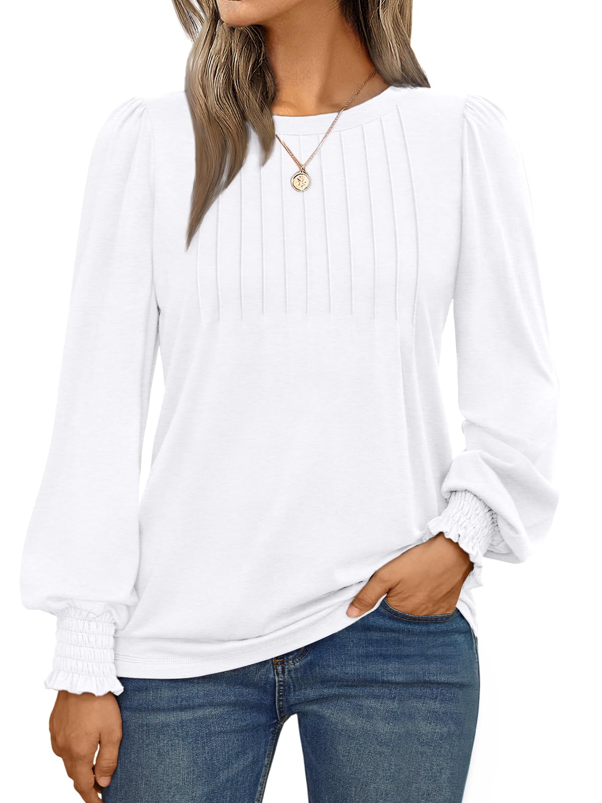 AUTOMET Womens Long Sleeve Shirts Fall Blouses Tops Business Casual Outfits
