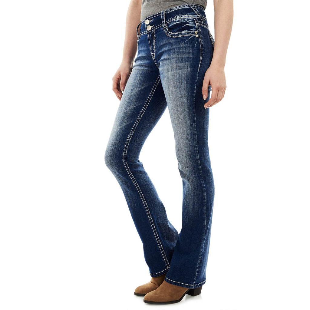 WallFlower Luscious Curvy Bootcut Jeans for Women, Sizes 0-24