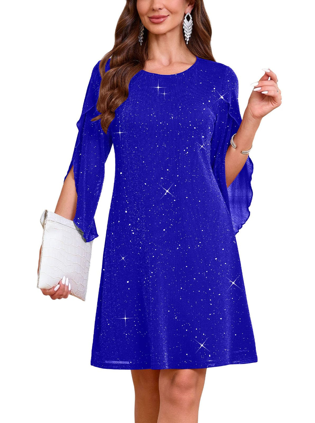 oten Women's 2026 Flutter Sleeve Cocktail Wedding Guest Short Dresses