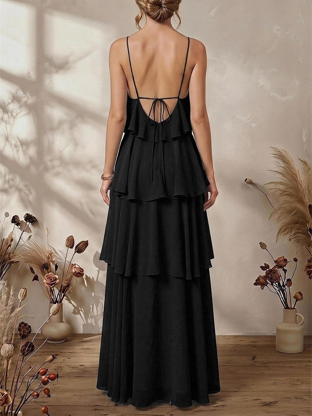 SOLY HUX Women's Wedding Guest Maxi Dress