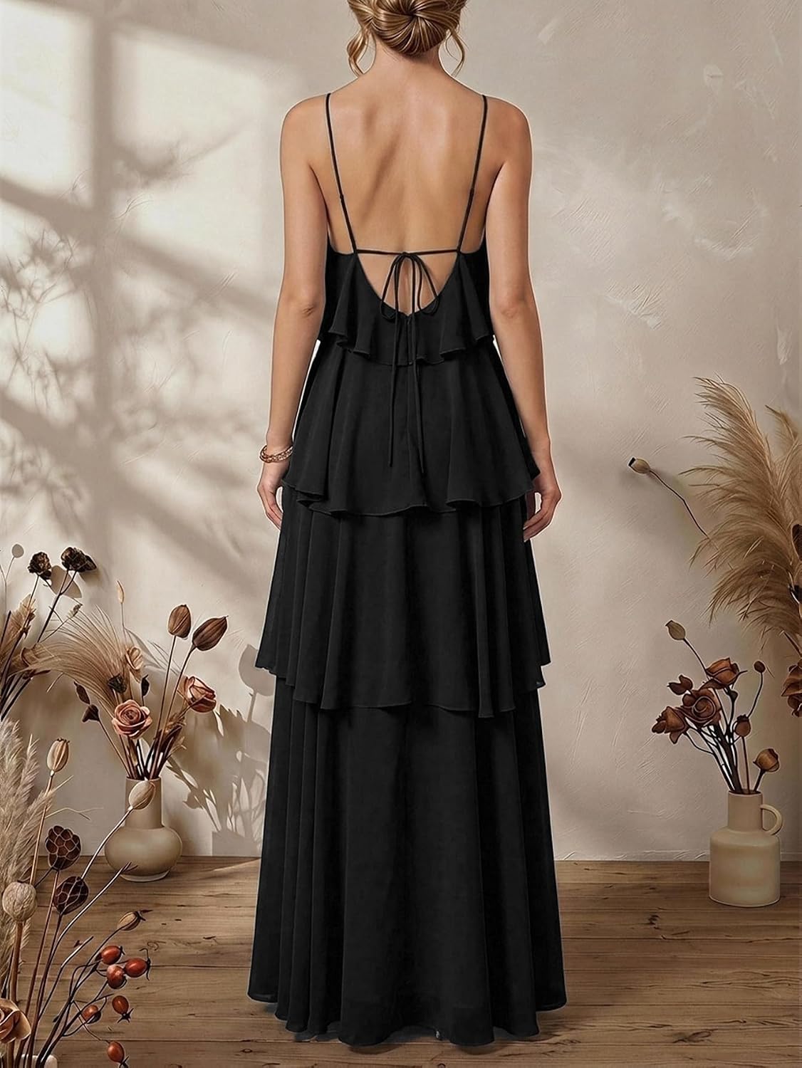 SOLY HUX Women's Wedding Guest Maxi Dress