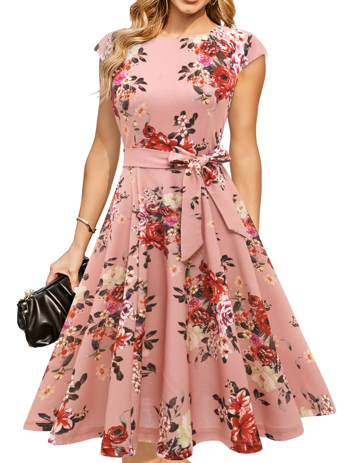 DRESSTELLS Women's Cocktail Dresses, Formal Wedding Guest Church Dress
