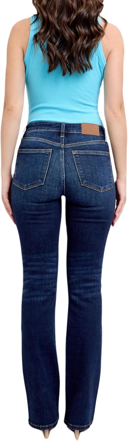 Judy Blue Mid Rise Dark Wash Classic Bootcut, Inseam 32"