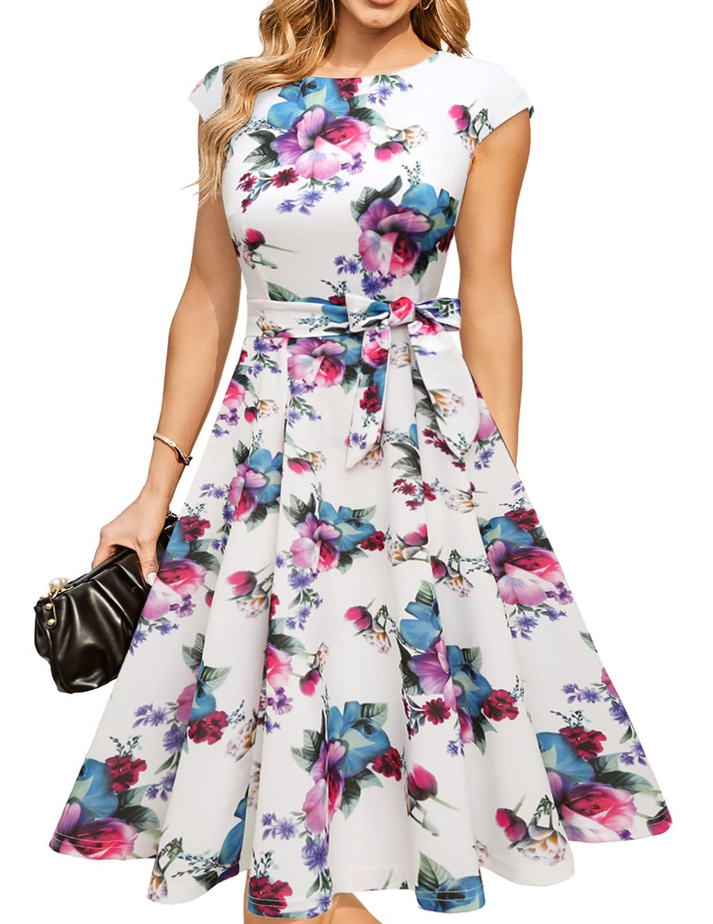 DRESSTELLS Women's Cocktail Dresses, Formal Wedding Guest Church Dress