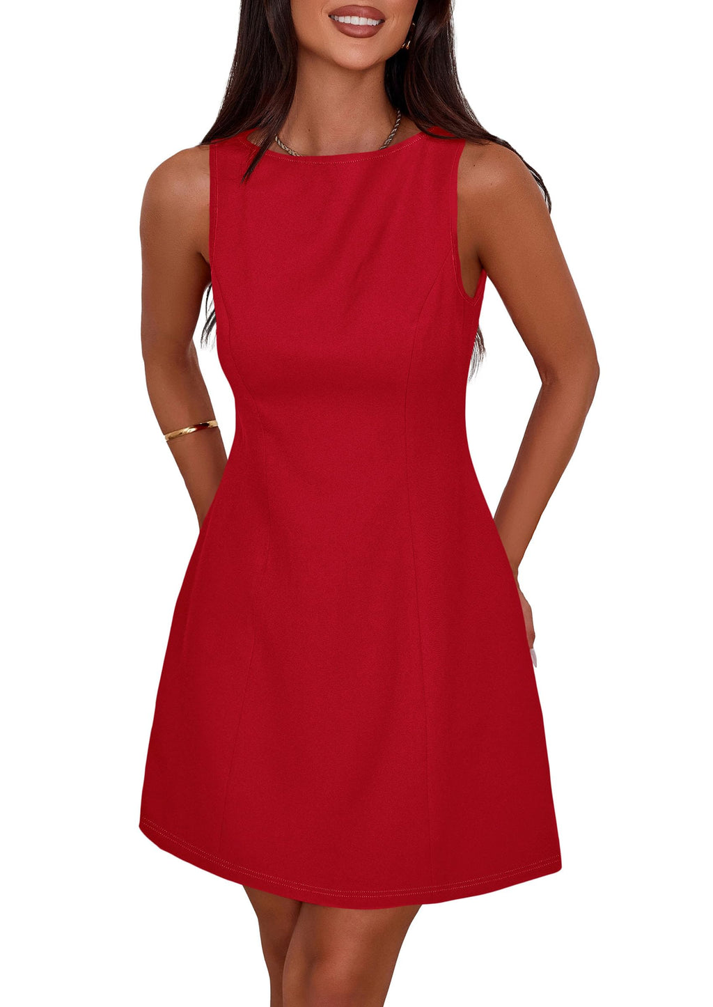 PRETTYGARDEN Women's Formal Short Dresses A Line Mini Dress