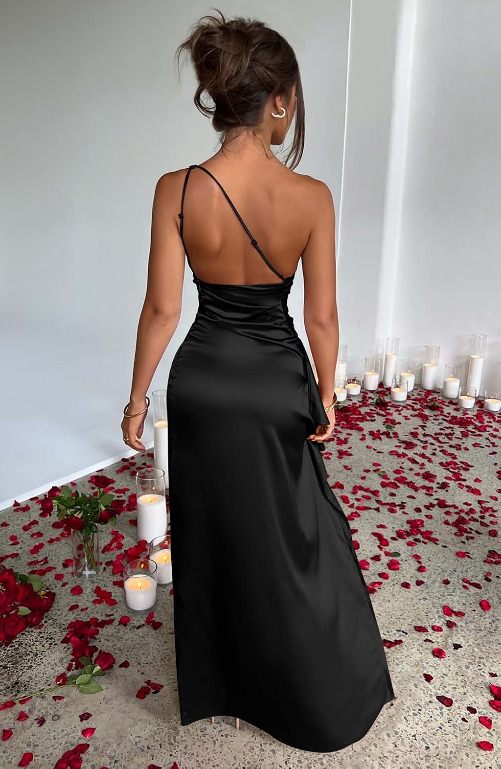 Memoriesea Women's High Split Wedding Guest Party Maxi Dress