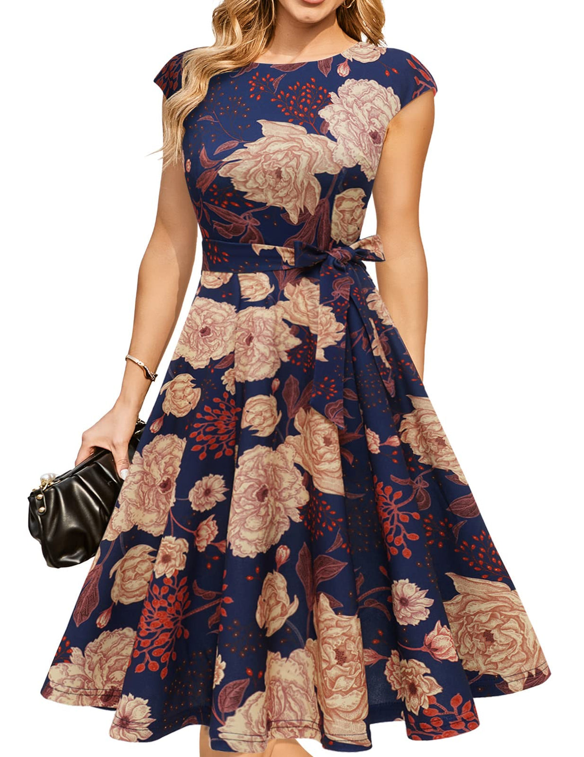 DRESSTELLS Women's Cocktail Dresses, Formal Wedding Guest Church Dress