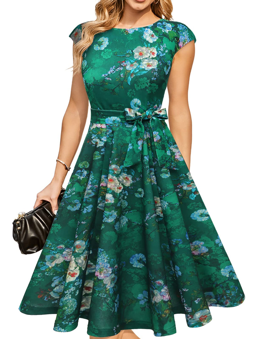 DRESSTELLS Women's Cocktail Dresses, Formal Wedding Guest Church Dress