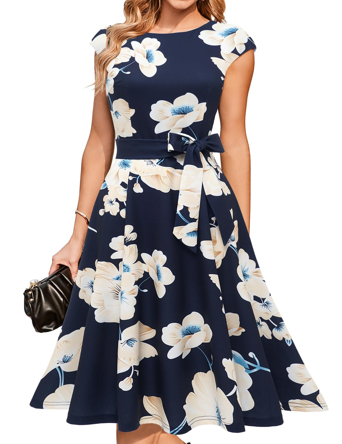 DRESSTELLS Women's Cocktail Dresses, Formal Wedding Guest Church Dress