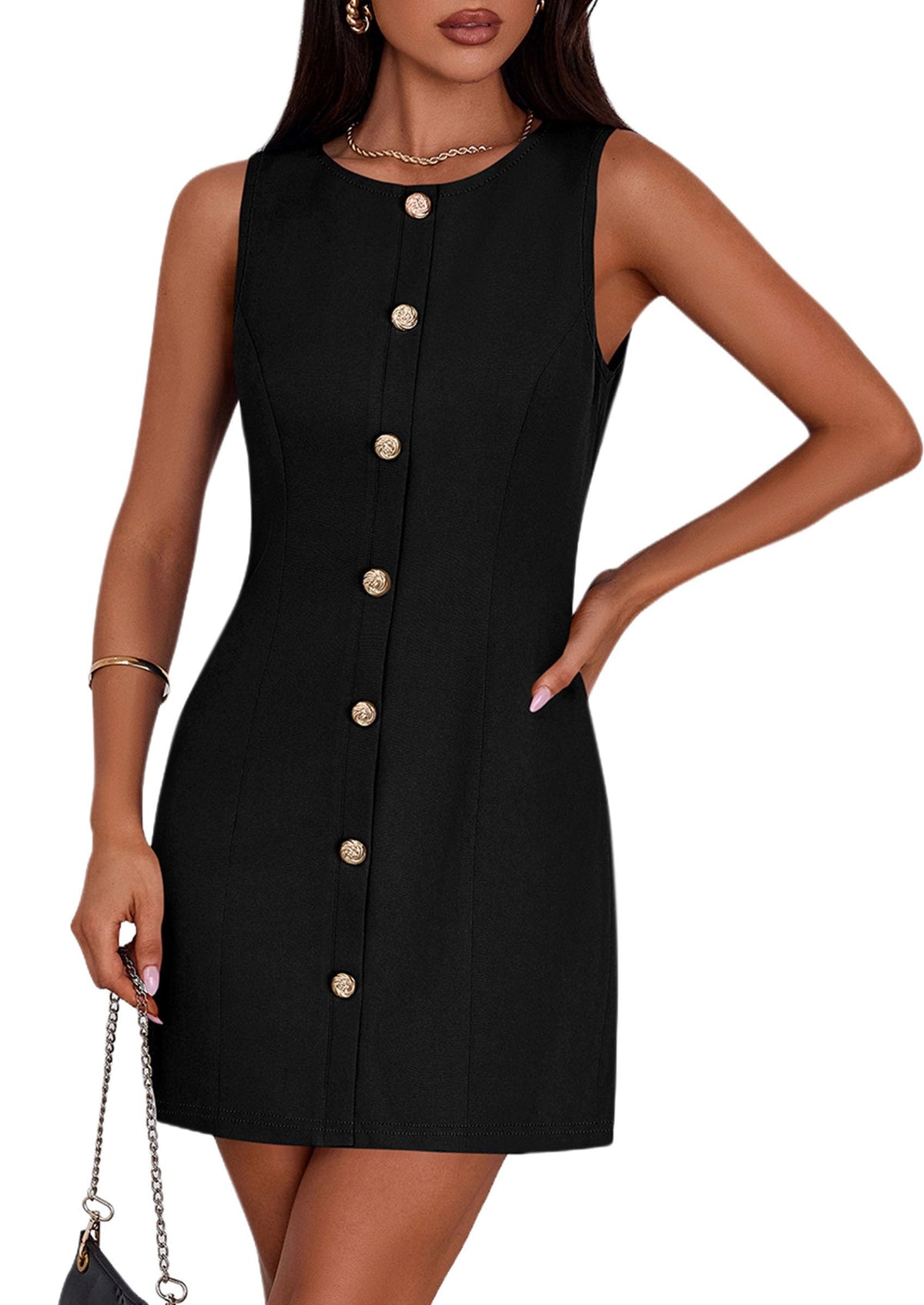 PRETTYGARDEN Women Business Casual Cocktail Work Short Dress