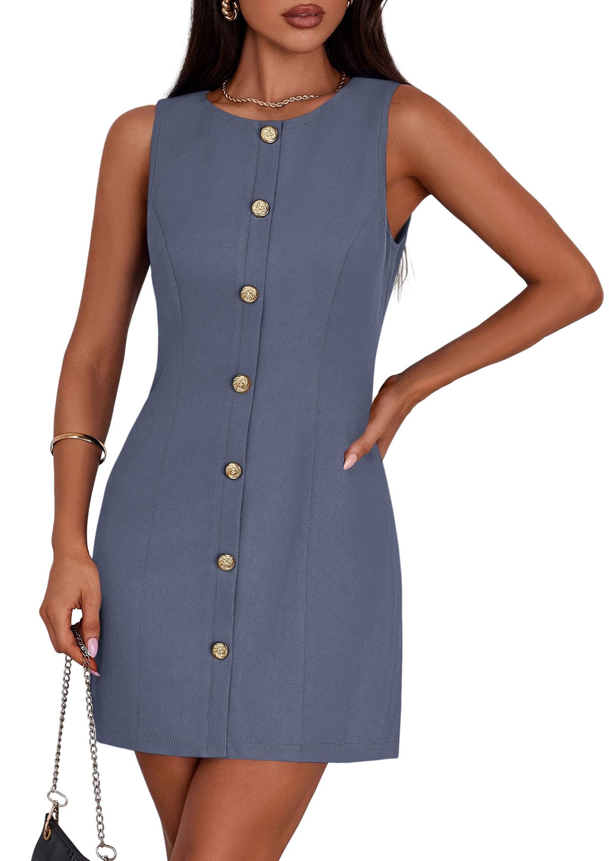 PRETTYGARDEN Women Business Casual Cocktail Work Short Dress
