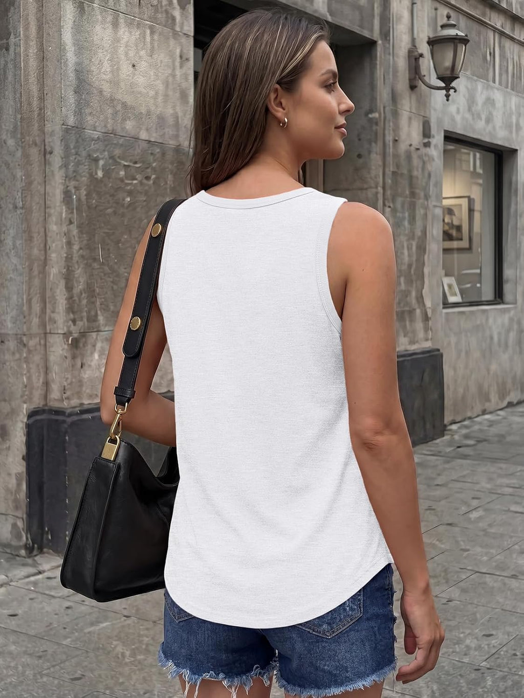 AUTOMET Women's Square Neck Tank Top