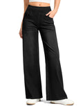 Rammus Wide Leg Jeans Woman High Waisted Pull On Stretchy Denim Pants