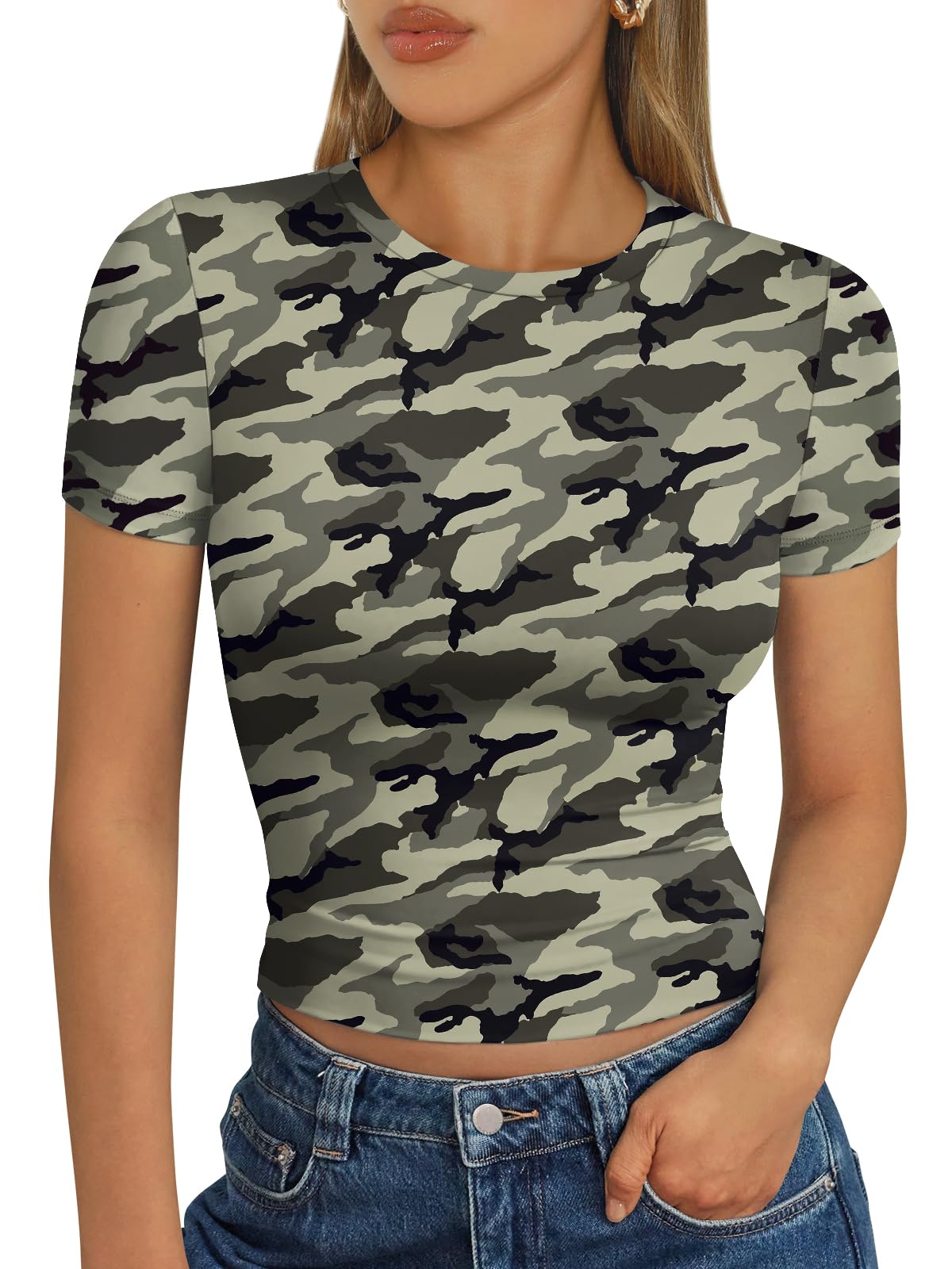 Trendy Queen Womens Short Sleeve T Shirt Basic Summer Top