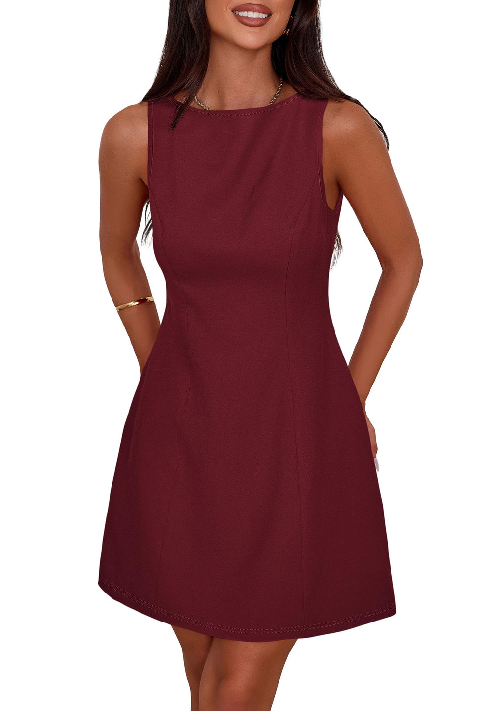 PRETTYGARDEN Women's Formal Short Dresses A Line Mini Dress