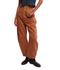 Free People Women's Good Luck Mid-Rise Barrel Jeans