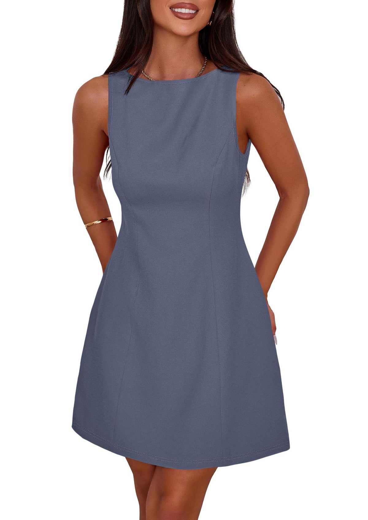 PRETTYGARDEN Women's Formal Short Dresses A Line Mini Dress