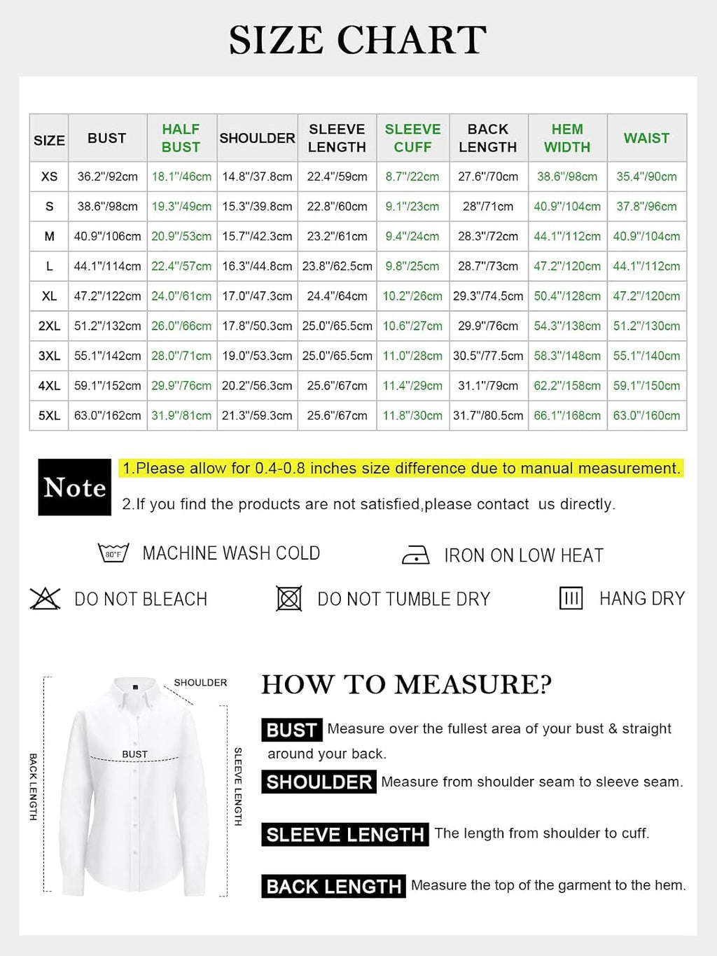 Button Down Shirts for Women Cotton Oxford Shirts Long Sleeve Dress Shirts Collared Blouses Work Casual Solid Tunic Tops