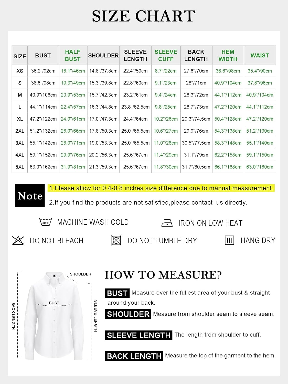 Button Down Shirts for Women Cotton Oxford Shirts Long Sleeve Dress Shirts Collared Blouses Work Casual Solid Tunic Tops