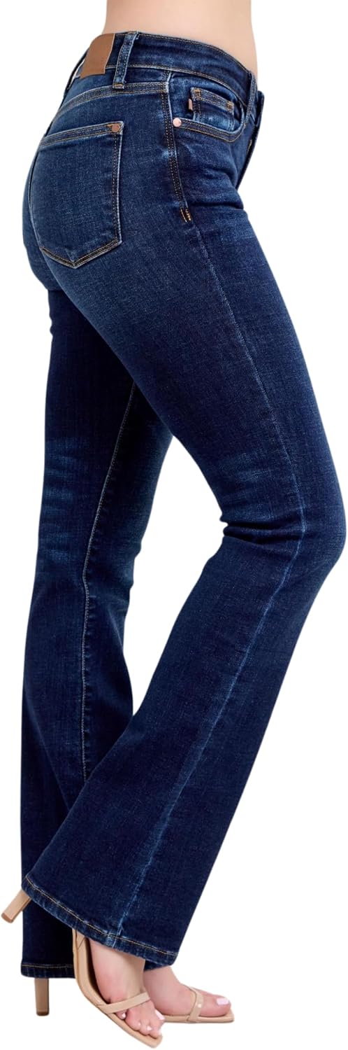 Judy Blue Mid Rise Dark Wash Classic Bootcut, Inseam 32"