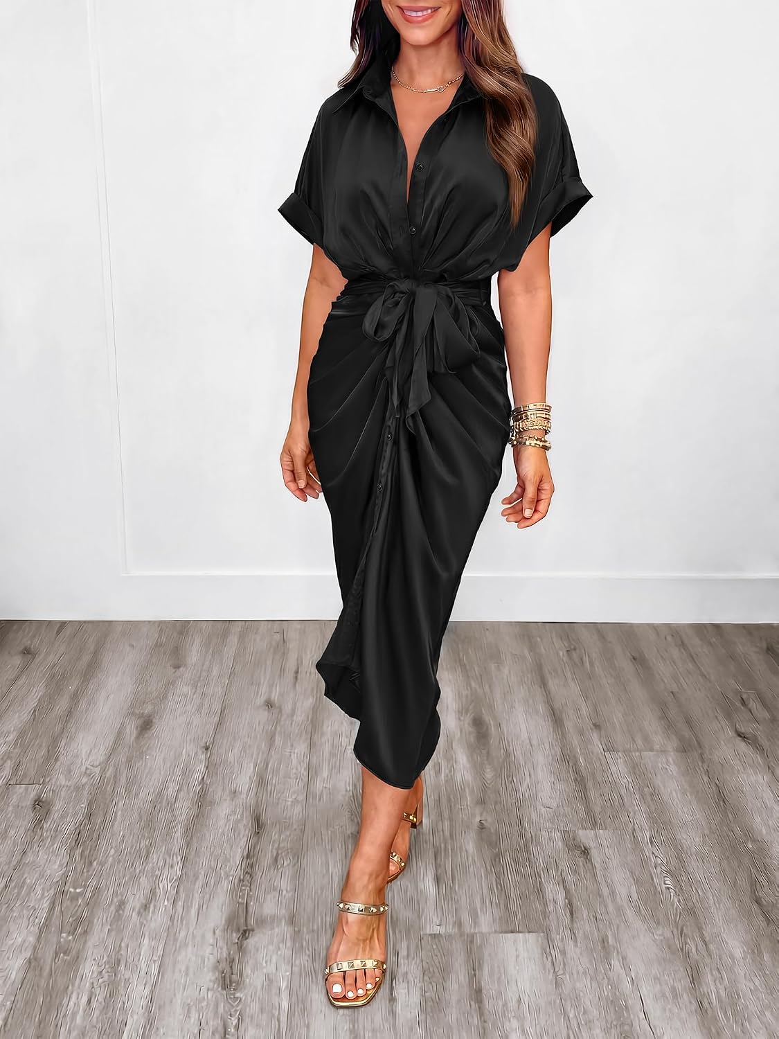 BTFBM Maxi Dresses for Women Business Casual Outfits