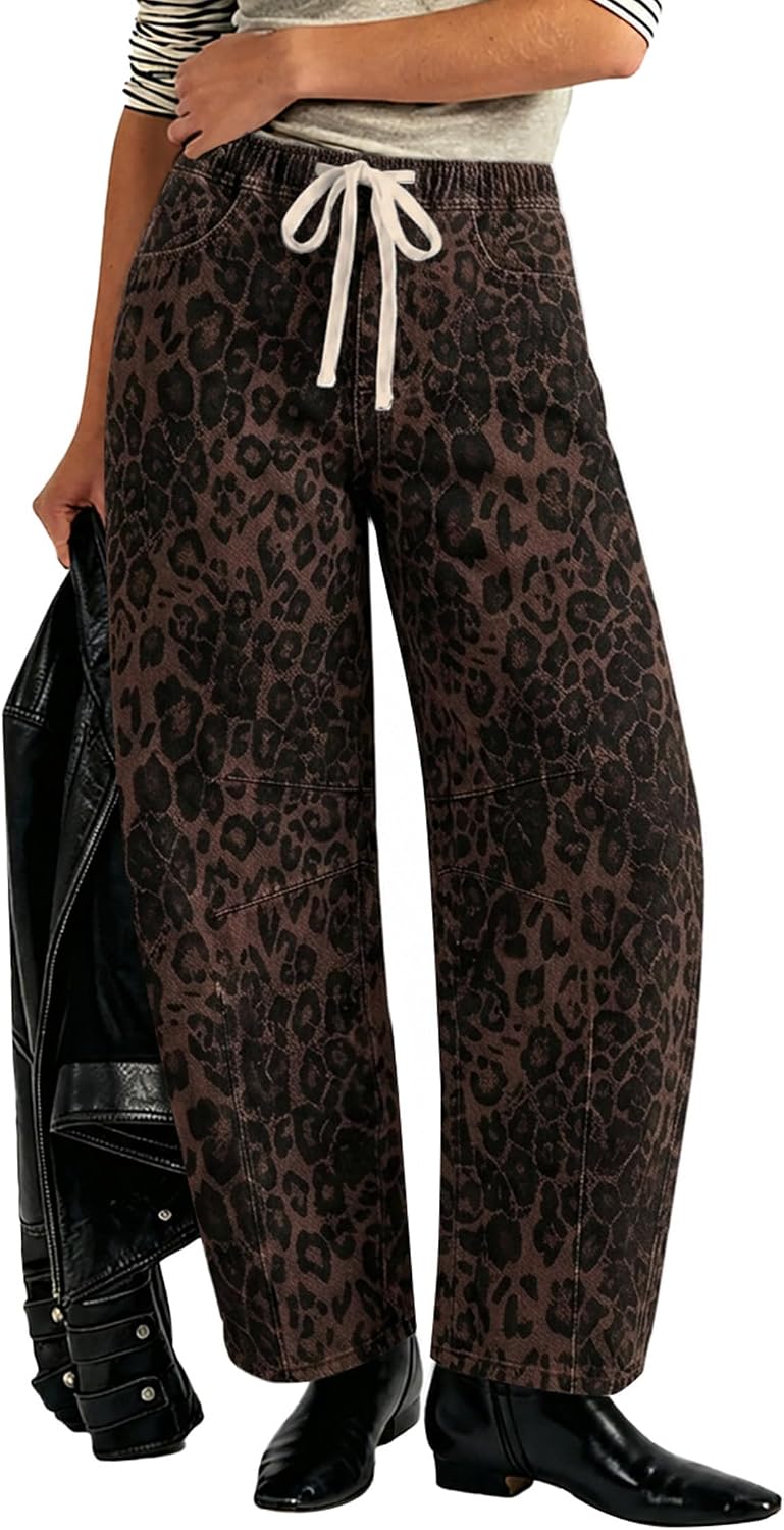 Sipaya Barrel Jeans Women Boyfriend Baggy Jeans Y2K Mid Rise Cropped Pants