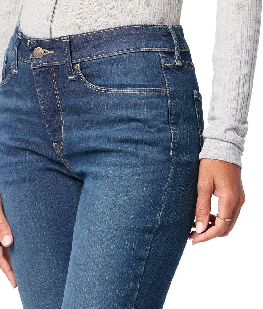 Levi Strauss Signature Gold Women's Totally Shaping Mid Rise Straight Jeans