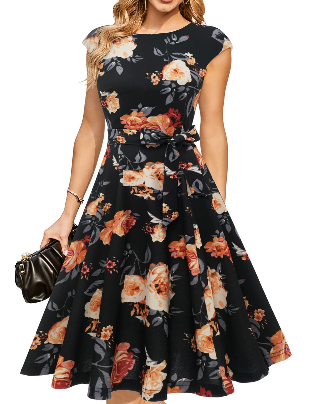 DRESSTELLS Women's Cocktail Dresses, Formal Wedding Guest Church Dress